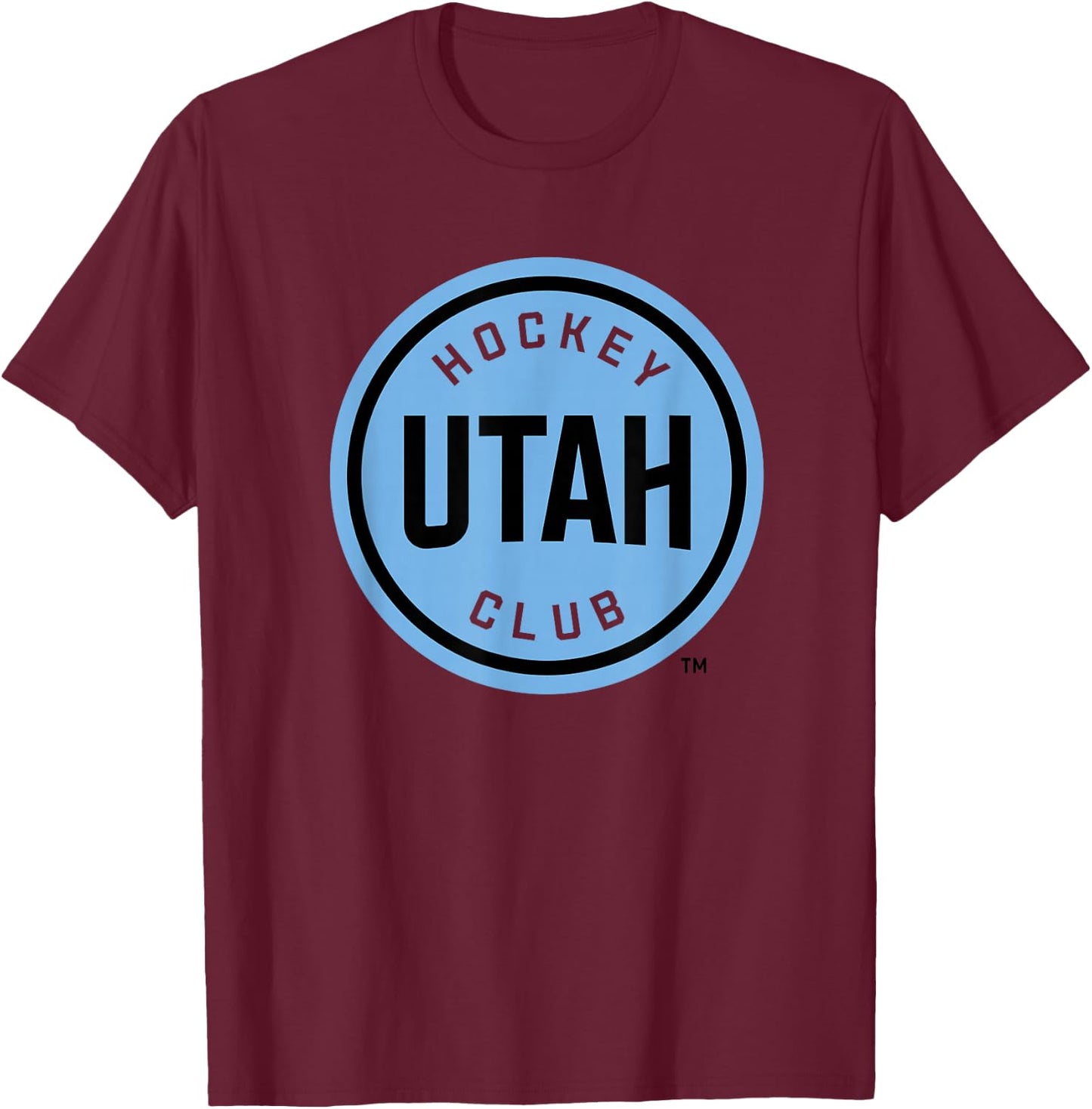 Utah Hockey Club Icon White Officially Licensed T-Shirt - T-Shirt | Maroon