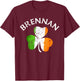 Brennan Irish Family Name T-Shirt - T-Shirt | Maroon