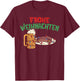 Frohe Weihnachten Shirt Germany Christmas Beer Bratwurst T-Shirt - T-Shirt | Maroon