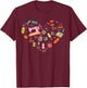 Sewing Quilting Machine Quilters Funny Sewing Lover heart T-Shirt - T-Shirt | Maroon