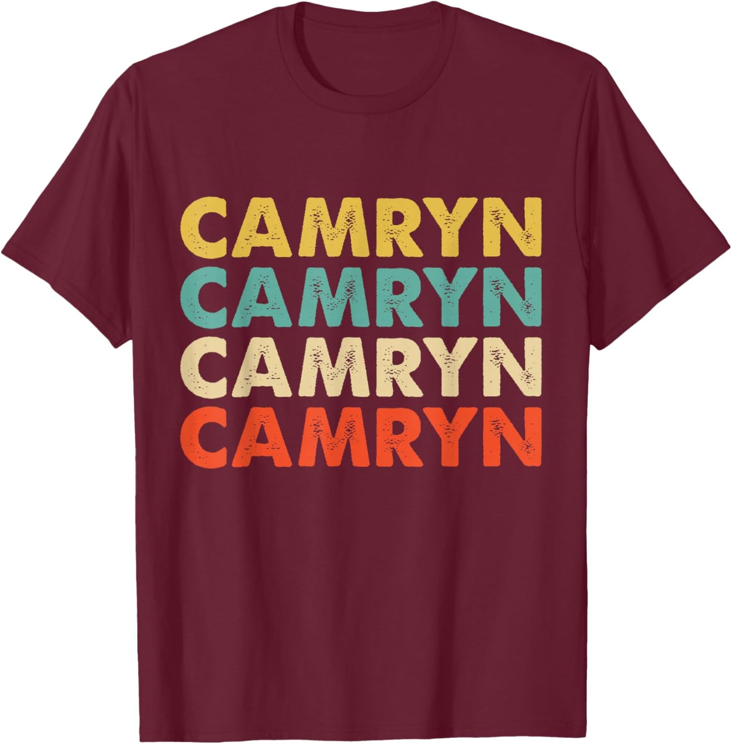 Camryn Name T-Shirt - T-Shirt | Maroon