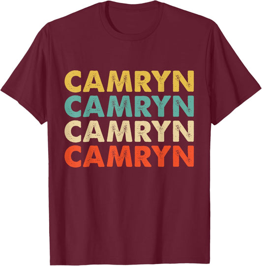 Camryn Name T-Shirt - T-Shirt | Maroon