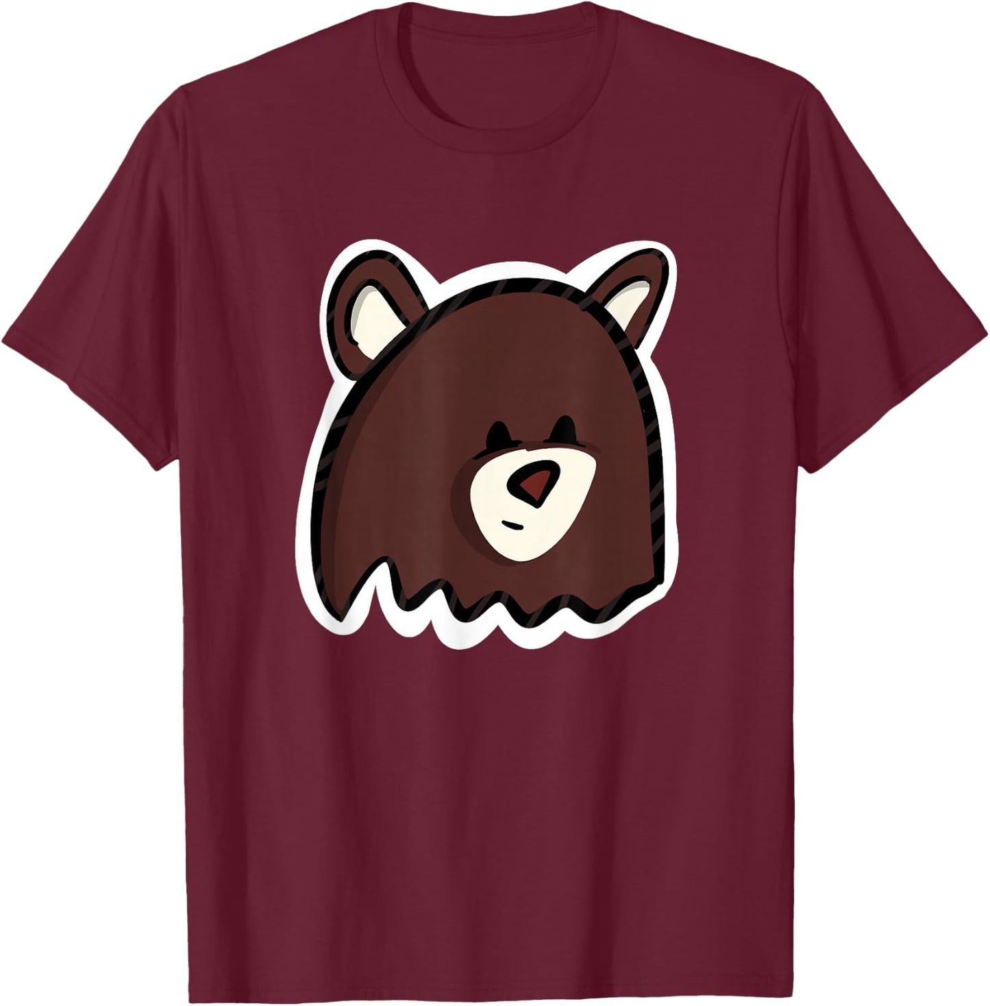 Snuffle Bear Graphic T-Shirt - T-Shirt | Maroon