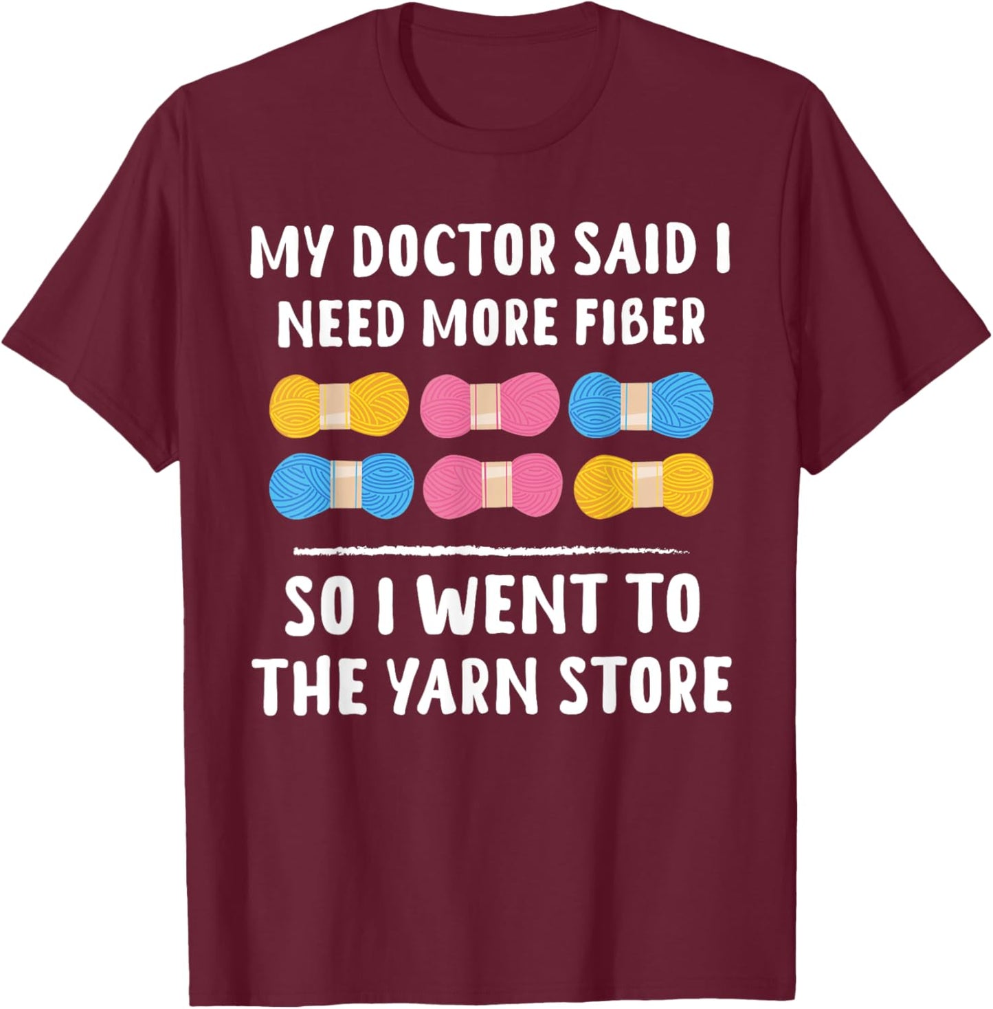 Funny Crochet Crocheting Gifts Crocheter Knitting T-Shirt - T-Shirt | Maroon
