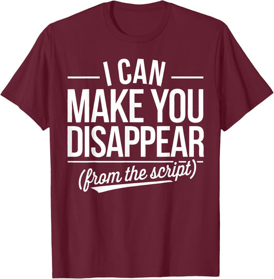 Stage Manager Hilarious Theater Manager T-Shirt - T-Shirt | Maroon