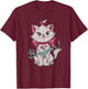 Disney Aristocats Marie Bonjour T-Shirt - T-Shirt | Maroon
