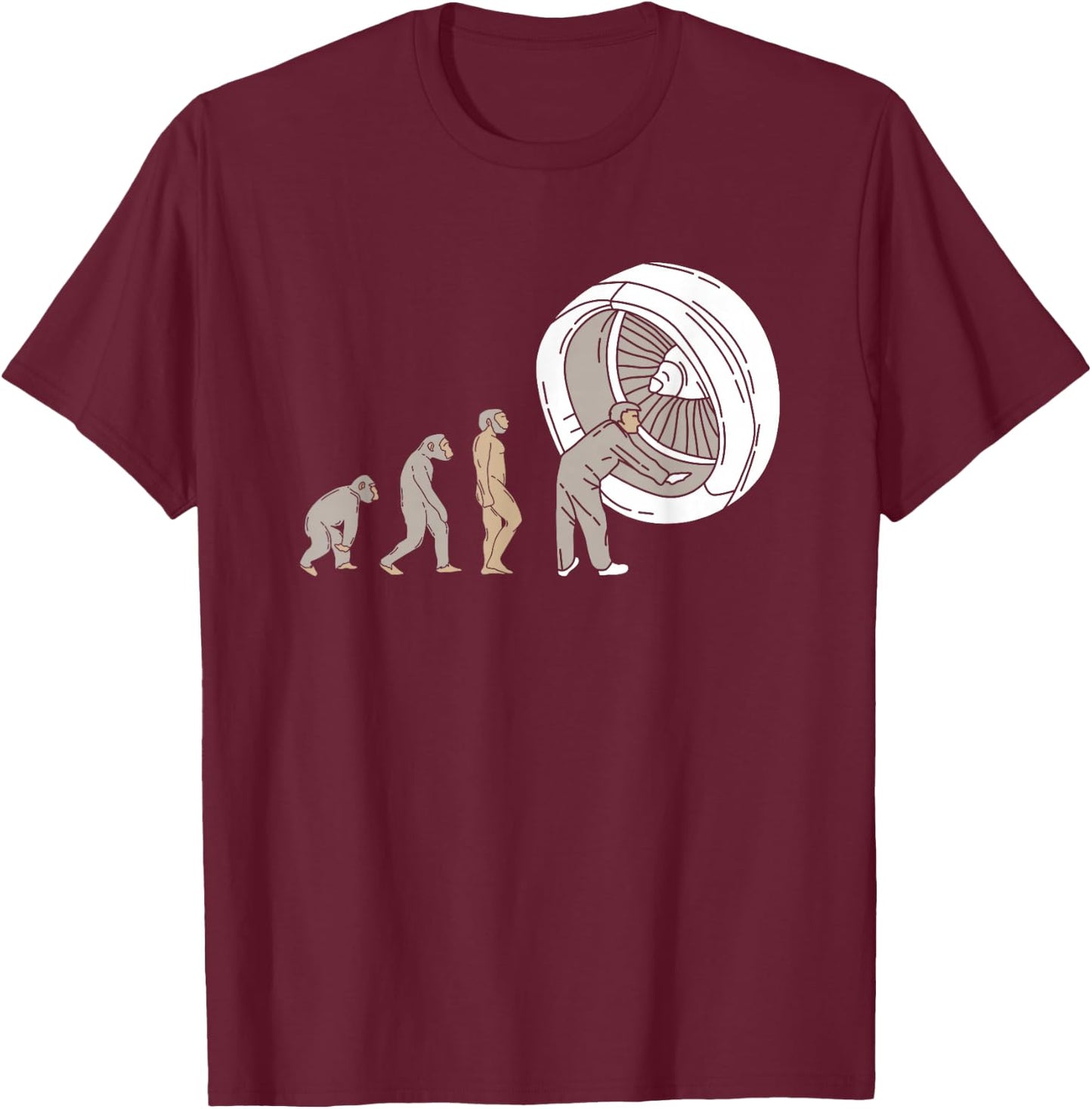 Airplane Mechanic Aircraft Maintenance Technician T-Shirt - T-Shirt | Maroon