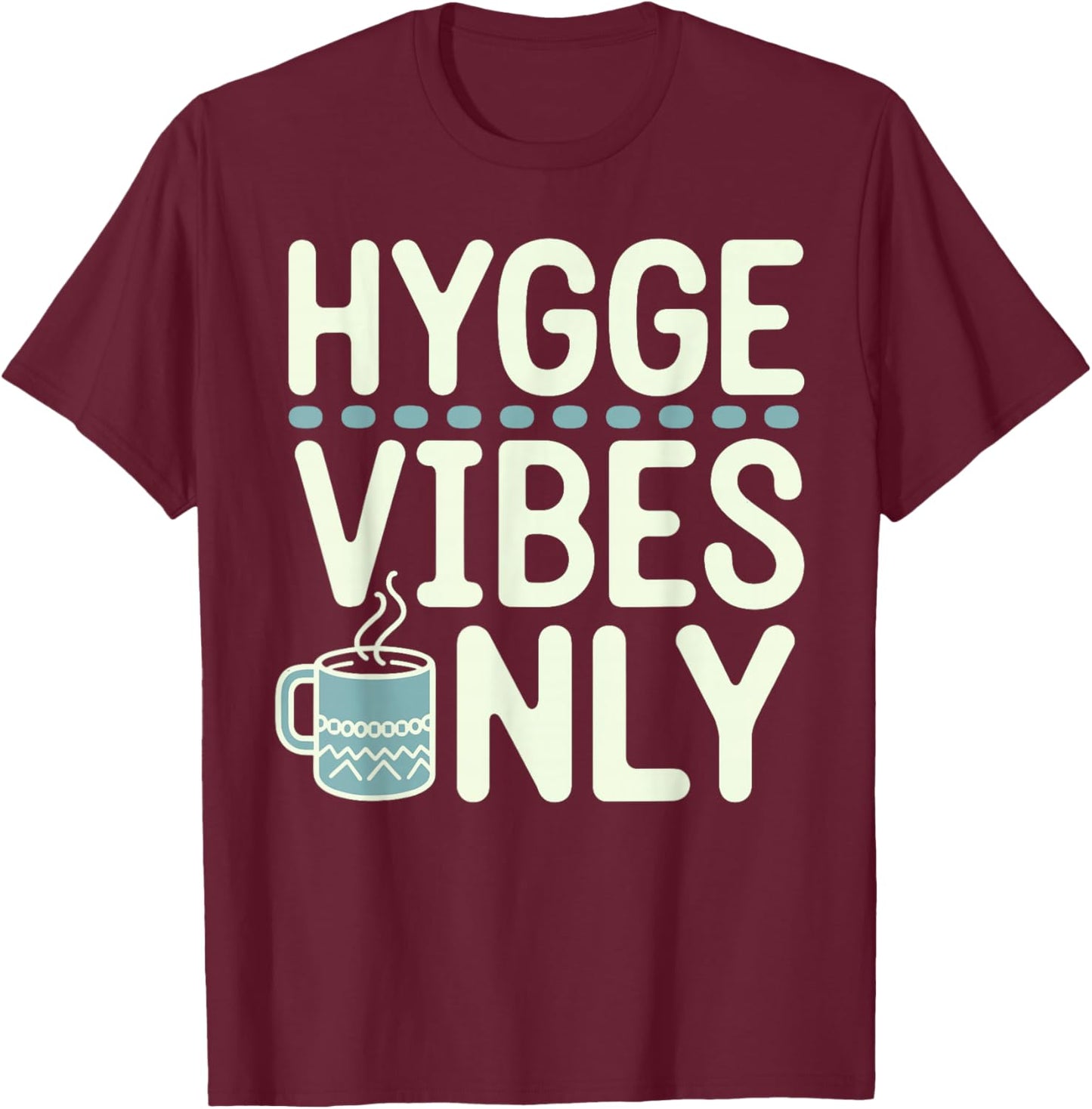 Scandinavian Aesthetics Nordic Design Minimalism Hygge Style T-Shirt - T-Shirt | Maroon