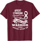Apert Syndrome Doesn't Come With a Manual Warrior T-Shirt - T-Shirt | Maroon