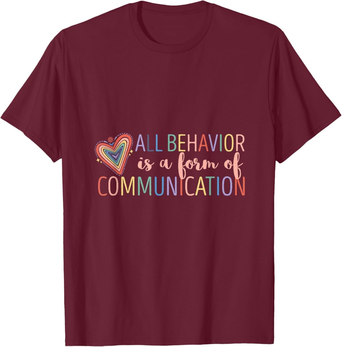 Behaviour Form Intervention Teacher Intervention Specialist T-Shirt - T-Shirt | Maroon