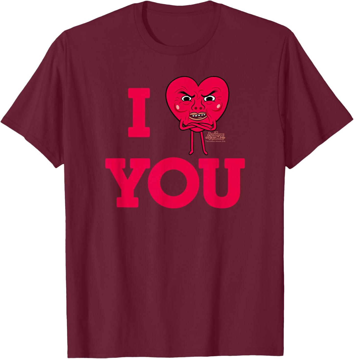 Adventure Time Ricardio Valentine's Day T-Shirt - T-Shirt | Maroon