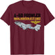 The A-6B Prowler in action.Naval aviation at its best. T-Shirt - T-Shirt | Maroon