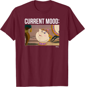 Disney Princess - Mrs. Potts Current Mood T-Shirt - T-Shirt | Maroon