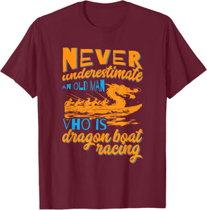 Dragon Boat Paddler Rowing Competition Dragon Boat Racing T-Shirt - T-Shirt | Maroon