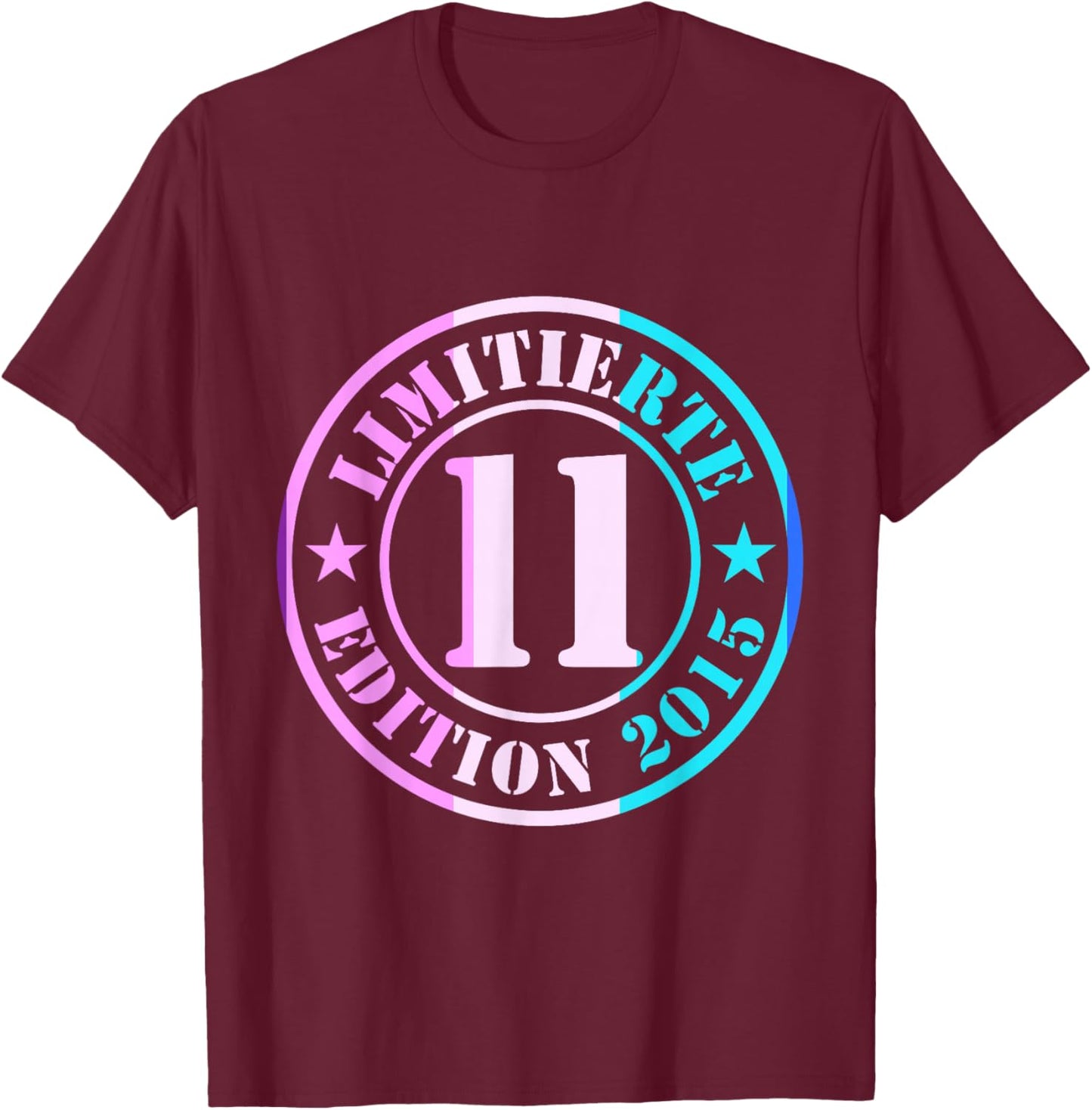 11. Geburtstag Junge Mädchen Limited Edition 2012 Jahre T-Shirt - T-Shirt | Maroon