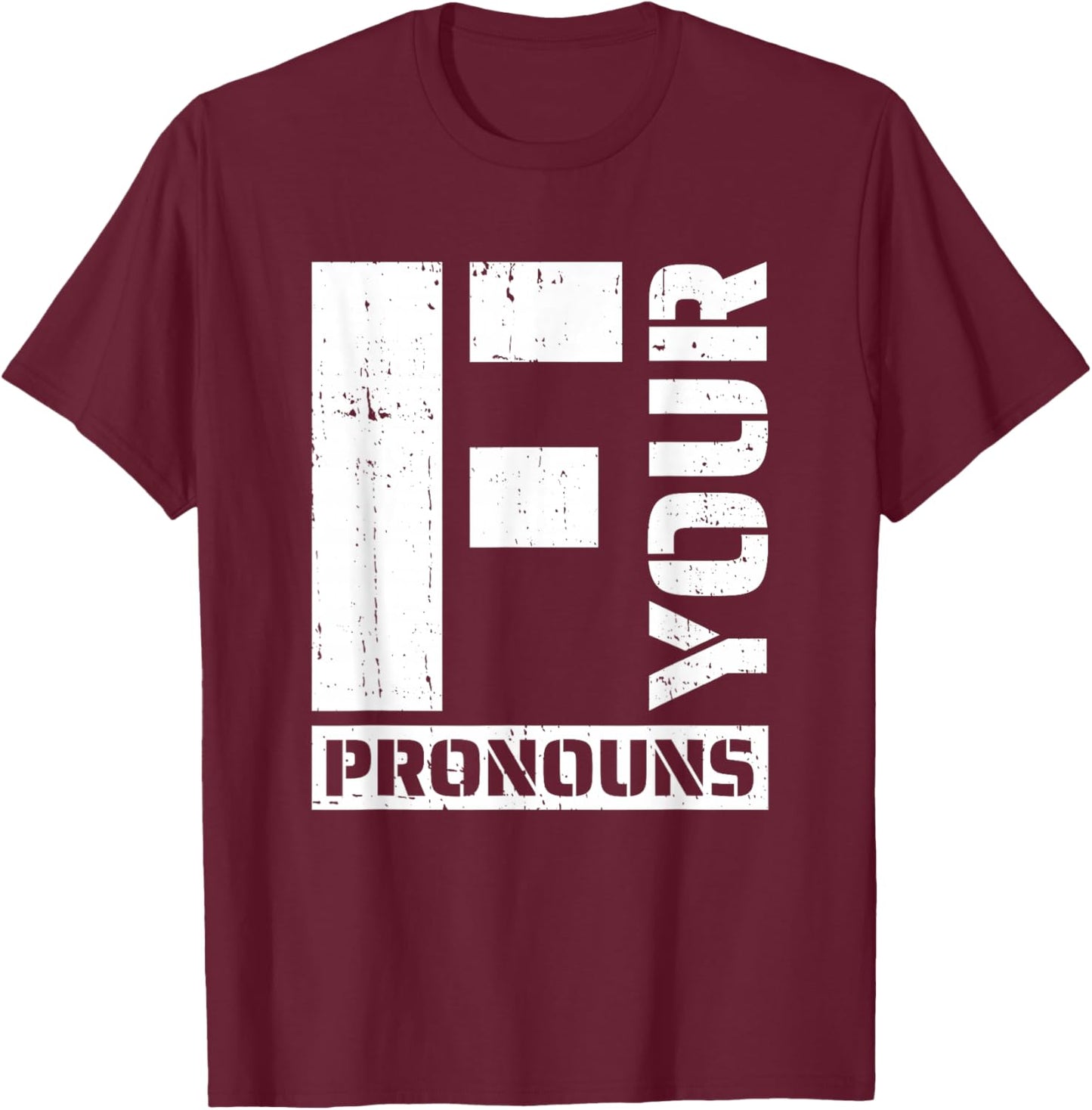Conservative Pride - Anti Pronouns T-Shirt - T-Shirt | Maroon