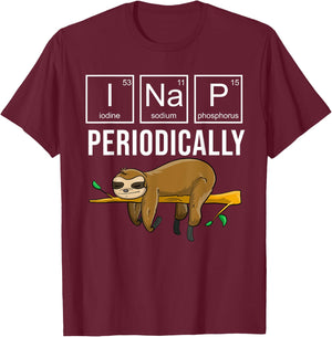 Nap Art Women Kids Sleep Nap Periodically Nap Lover T-Shirt - T-Shirt | Maroon