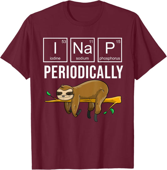 Nap Art Women Kids Sleep Nap Periodically Nap Lover T-Shirt - T-Shirt | Maroon