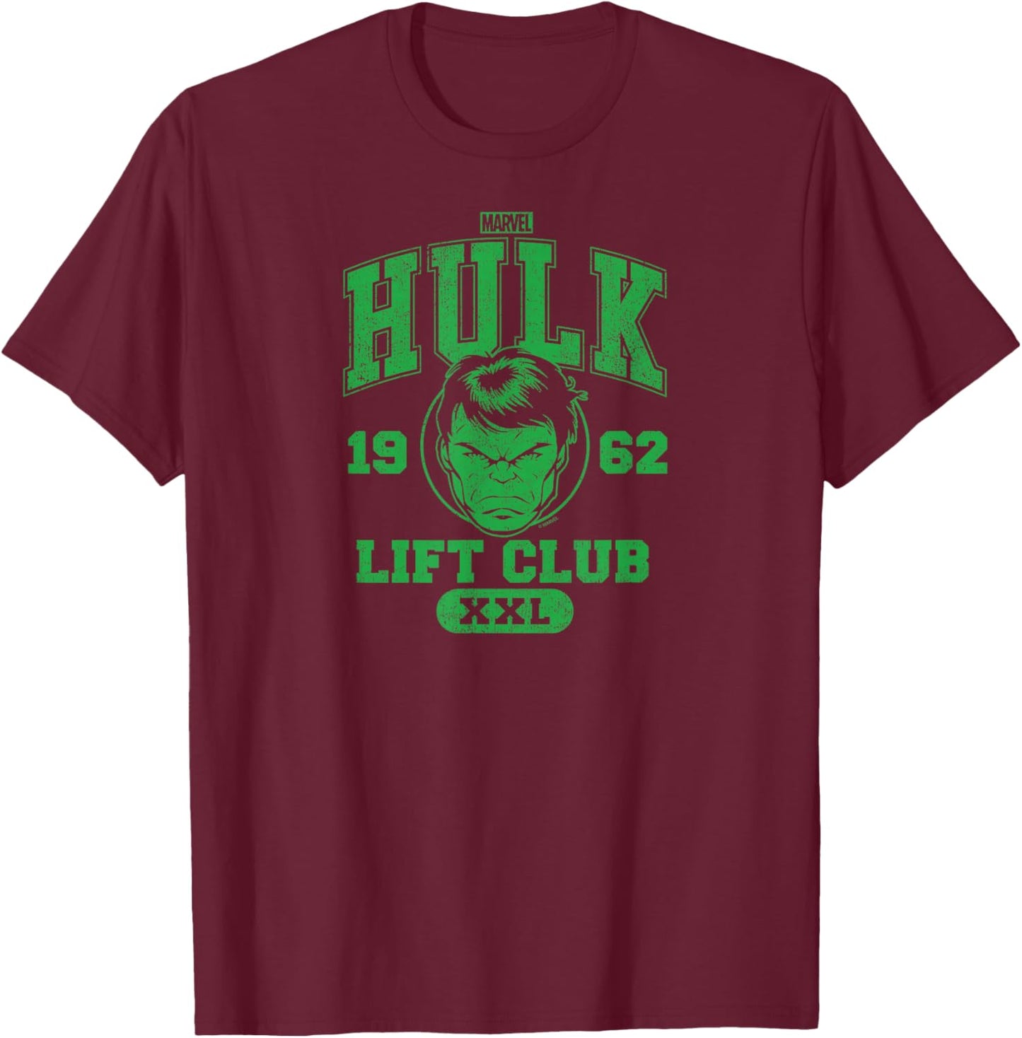 Hulk - Lift Club T-Shirt - T-Shirt | Maroon
