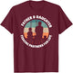 FATHER DAUGHTER FISHING PARTNERS FOR LIFE Dad Girl Fisherman T-Shirt - T-Shirt | Maroon