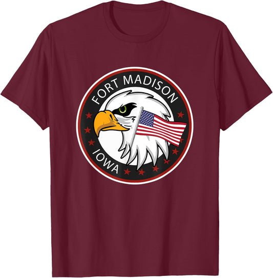 Fort Madison Iowa IA T-Shirt - T-Shirt | Maroon