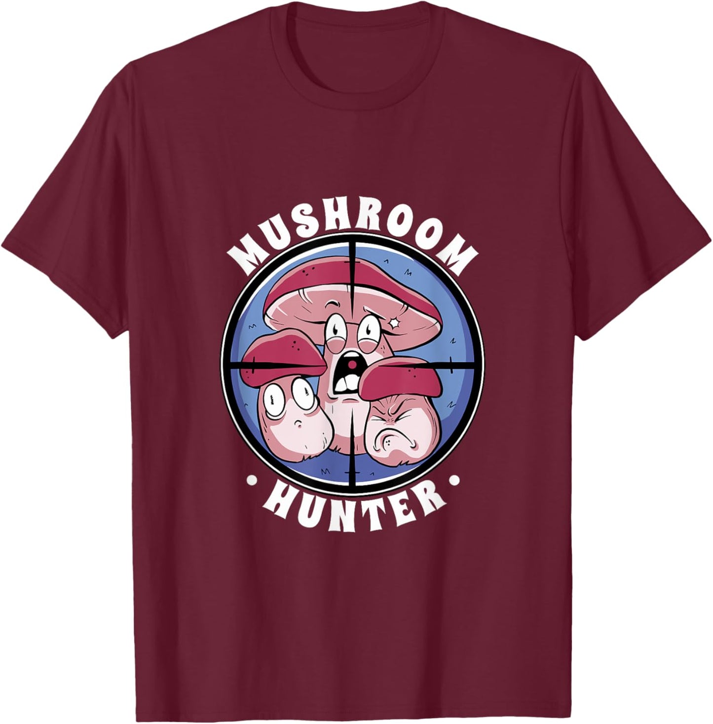 Funny Foraging Morels Fungi Mushroom Picker Mushroom Hunter T-Shirt - T-Shirt | Maroon