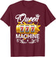 Queen of the Slot Machine Lucky Casino Gambling Good Luck T-Shirt - T-Shirt | Maroon