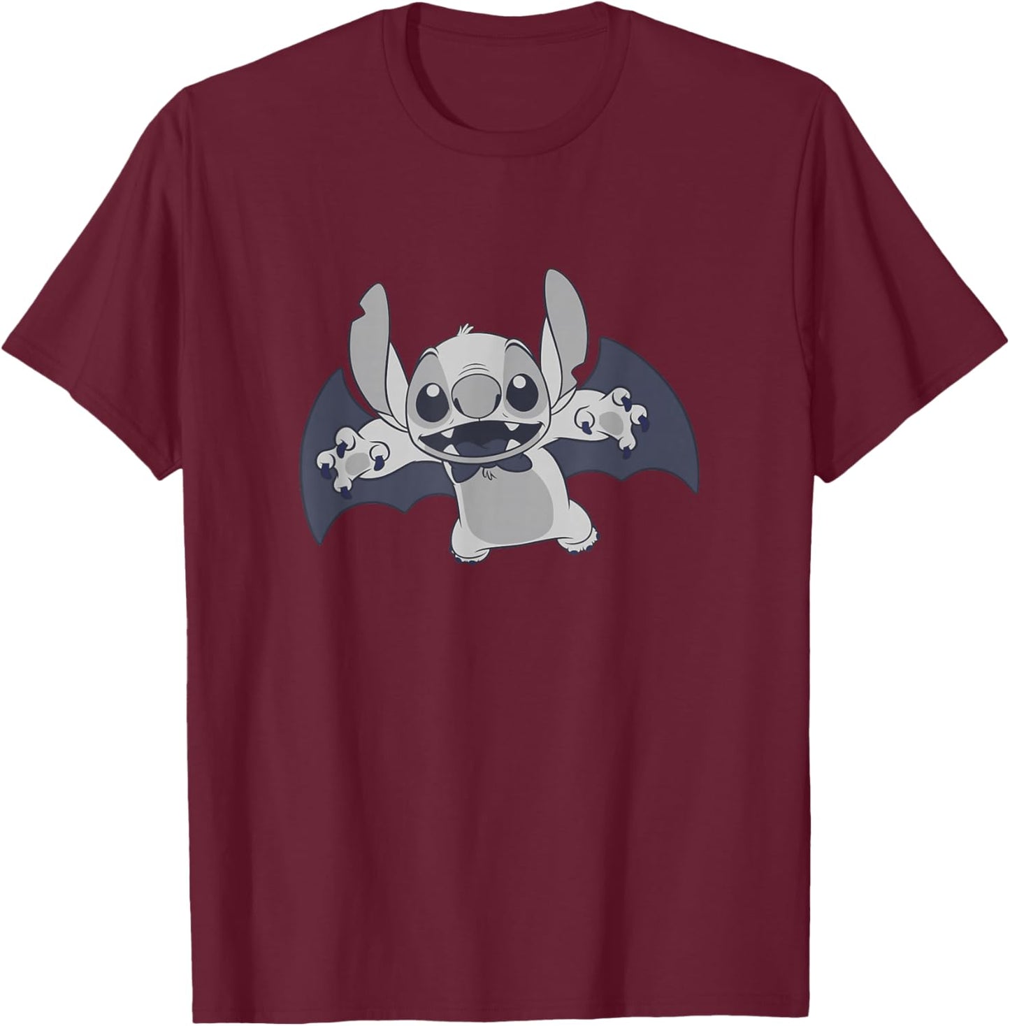 Disney Lilo & Stitch Halloween Vintage Vampire Costume Pose T-Shirt - T-Shirt | Maroon