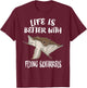 Life is better with flying squirrels T-Shirt - T-Shirt | Maroon