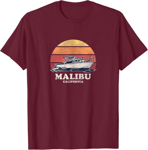 Malibu CA Vintage Boating 70s Retro Boat Design
