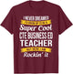 CTE Business ED Teacher Funny Gift Appreciation Men Women T-Shirt - T-Shirt | Maroon