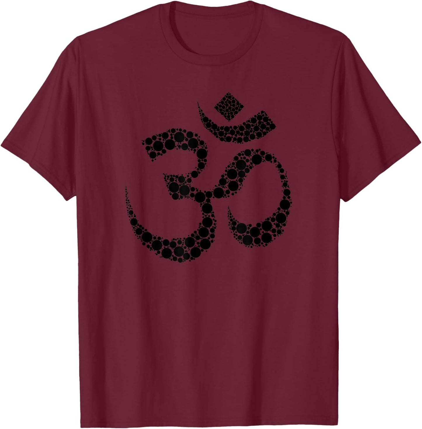 Om Yoga Aum Ohm Hindu Meditation Symbol Graphic T-Shirt - T-Shirt | Maroon