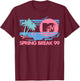 MTV Pastel Colors Beach Spring Break Logo T-Shirt - T-Shirt | Maroon