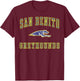 San Benito High School Greyhounds C1 T-Shirt - T-Shirt | Maroon