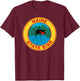 Funny Maine Mosquito State Bird T-Shirt - T-Shirt | Maroon