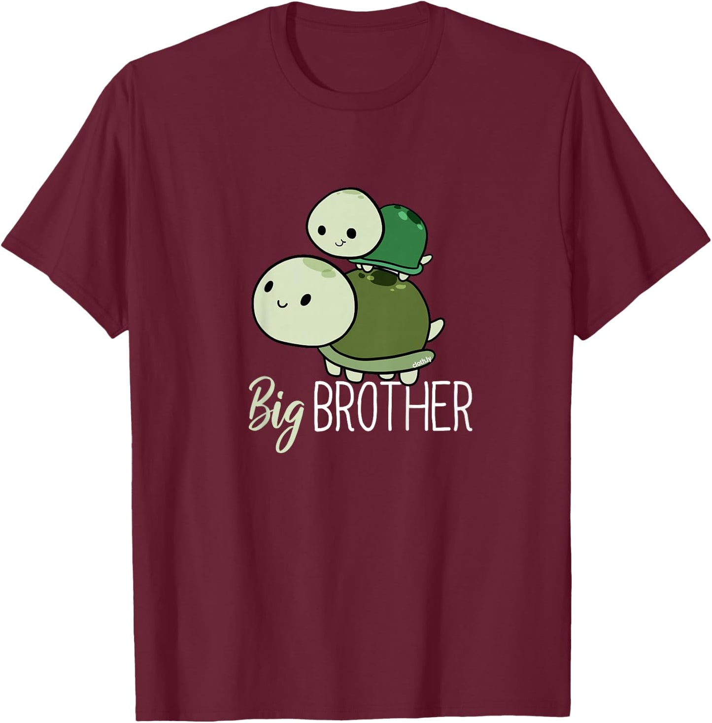 Big Brother Shirt Turtle T-Shirt - T-Shirt | Maroon