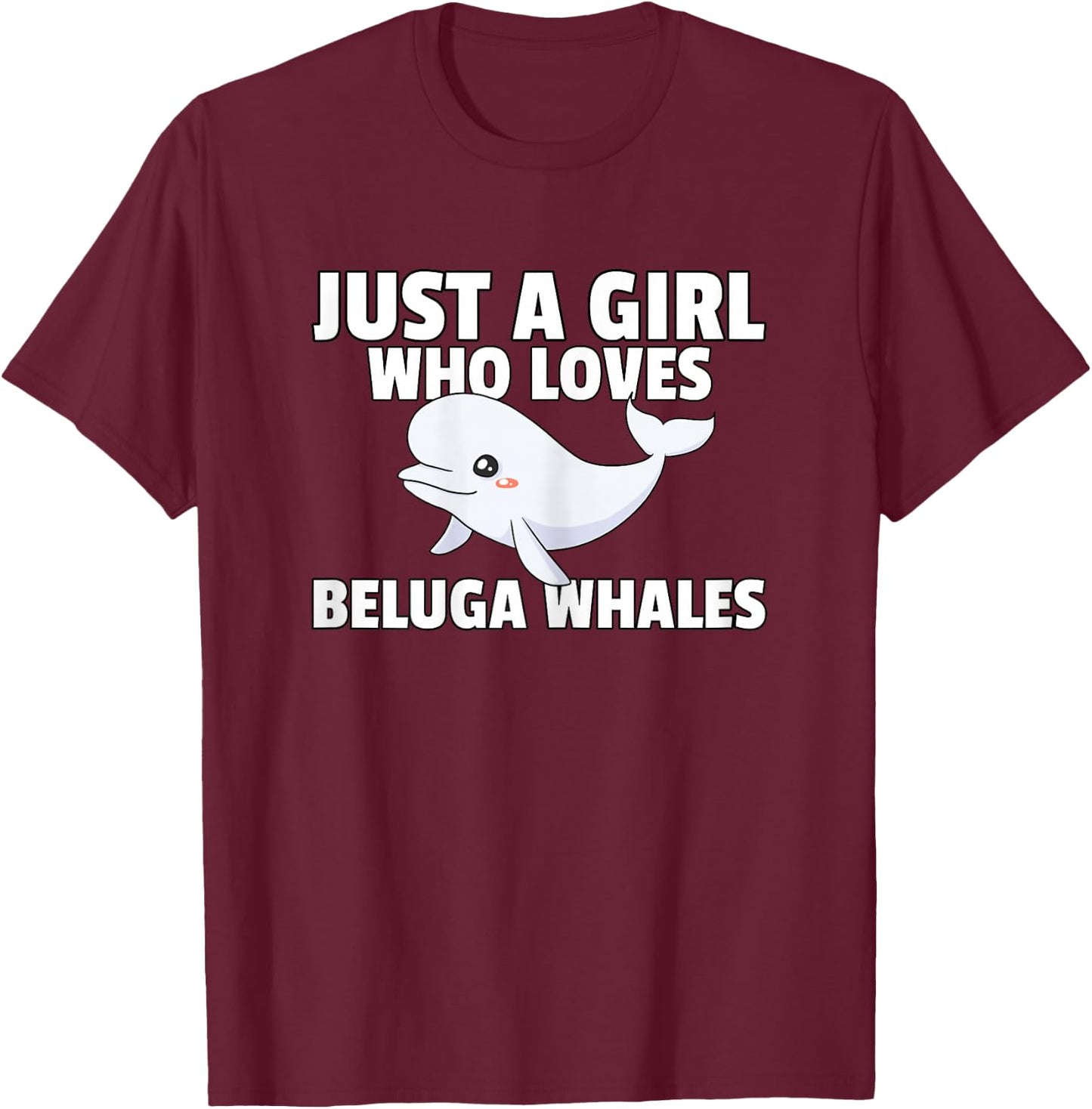 Beluga Whale Baby Beluga Costume T-Shirt - T-Shirt | Maroon