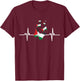 Palestinians Girls Butterflies Palestine Map Colors T-Shirt - T-Shirt | Maroon