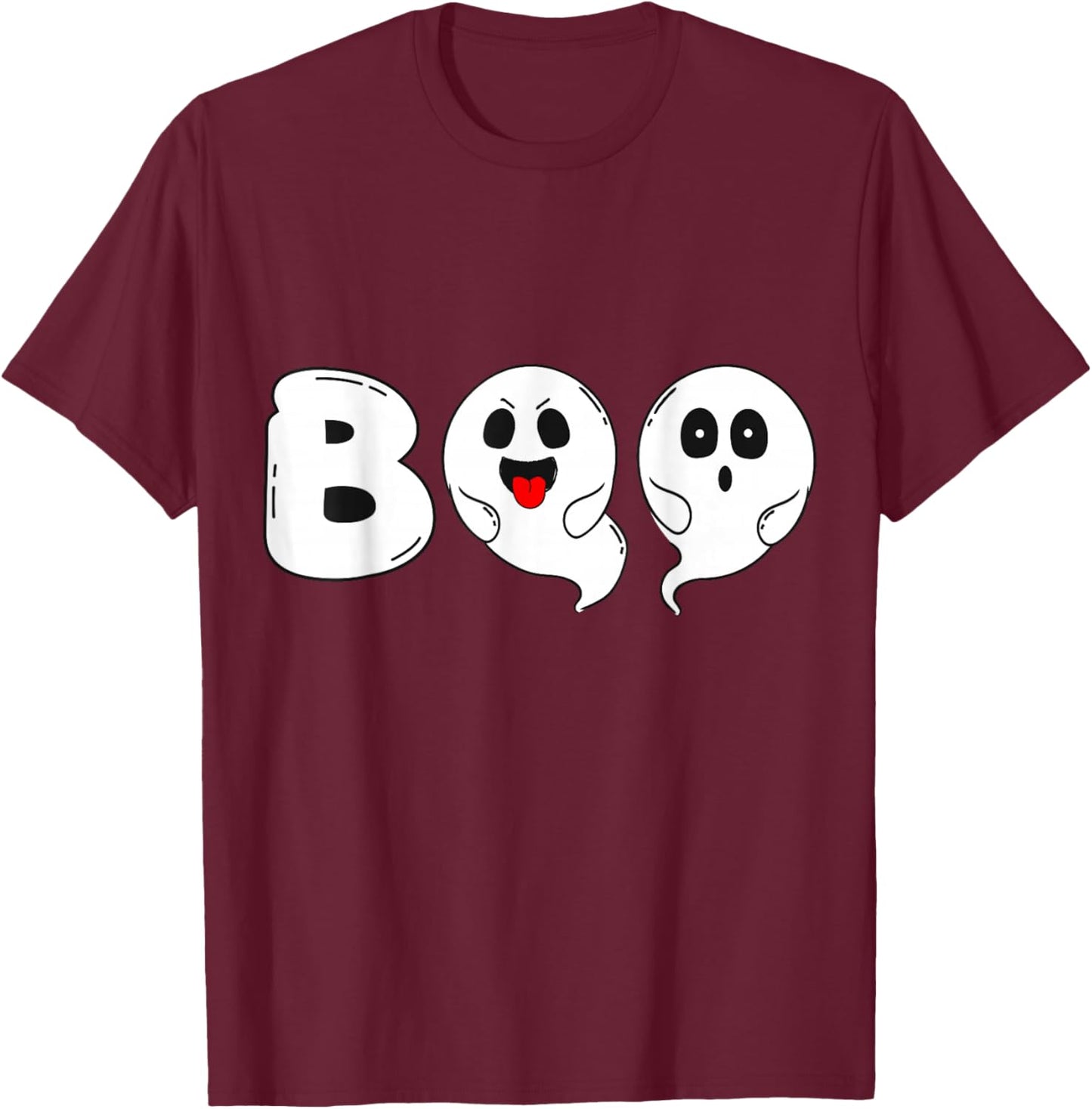 boo spooky Halloween pumpkin spooky pumpkin T-Shirt - T-Shirt | Maroon