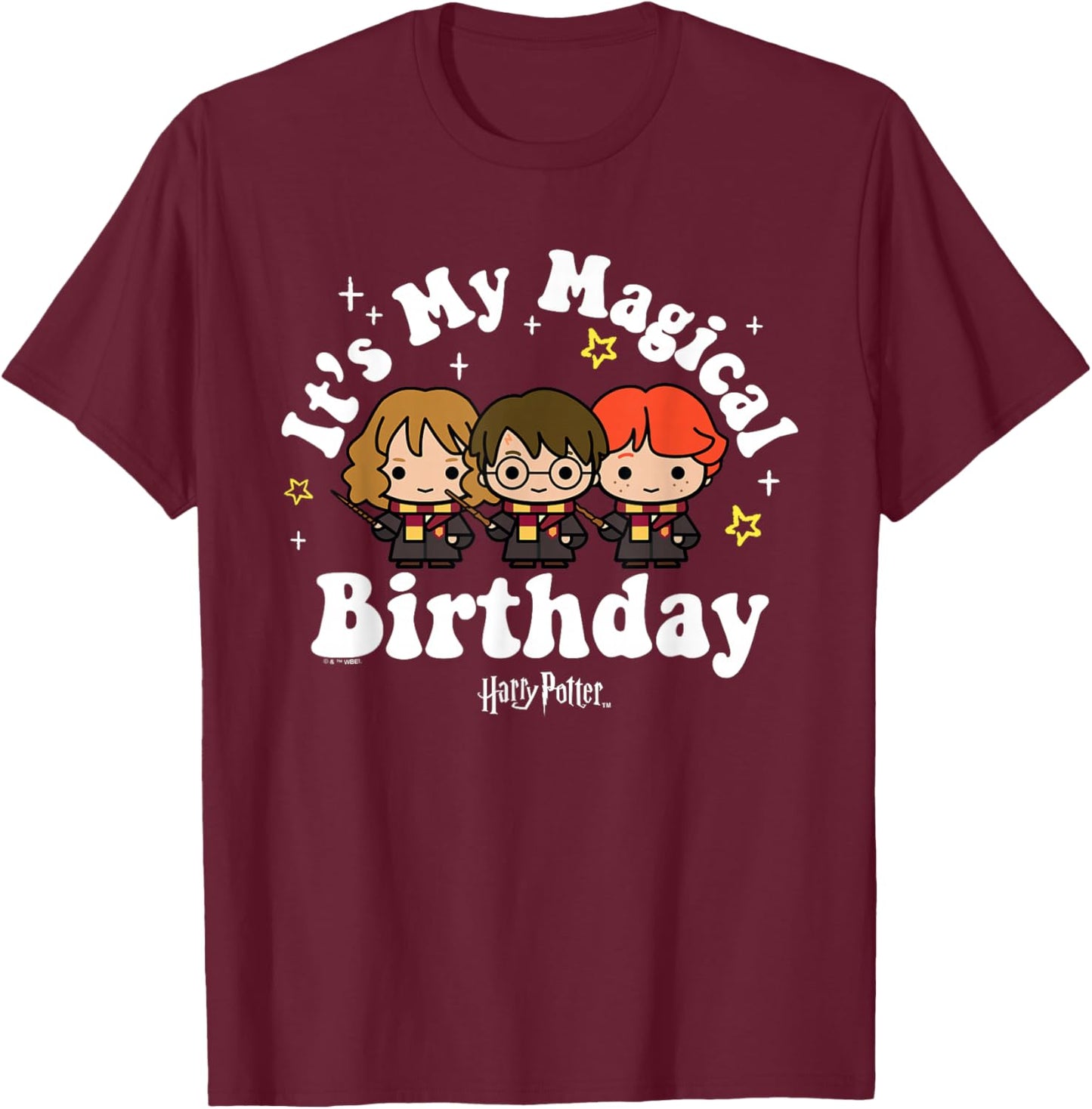 Harry Potter Magical Birthday T-Shirt - T-Shirt | Maroon