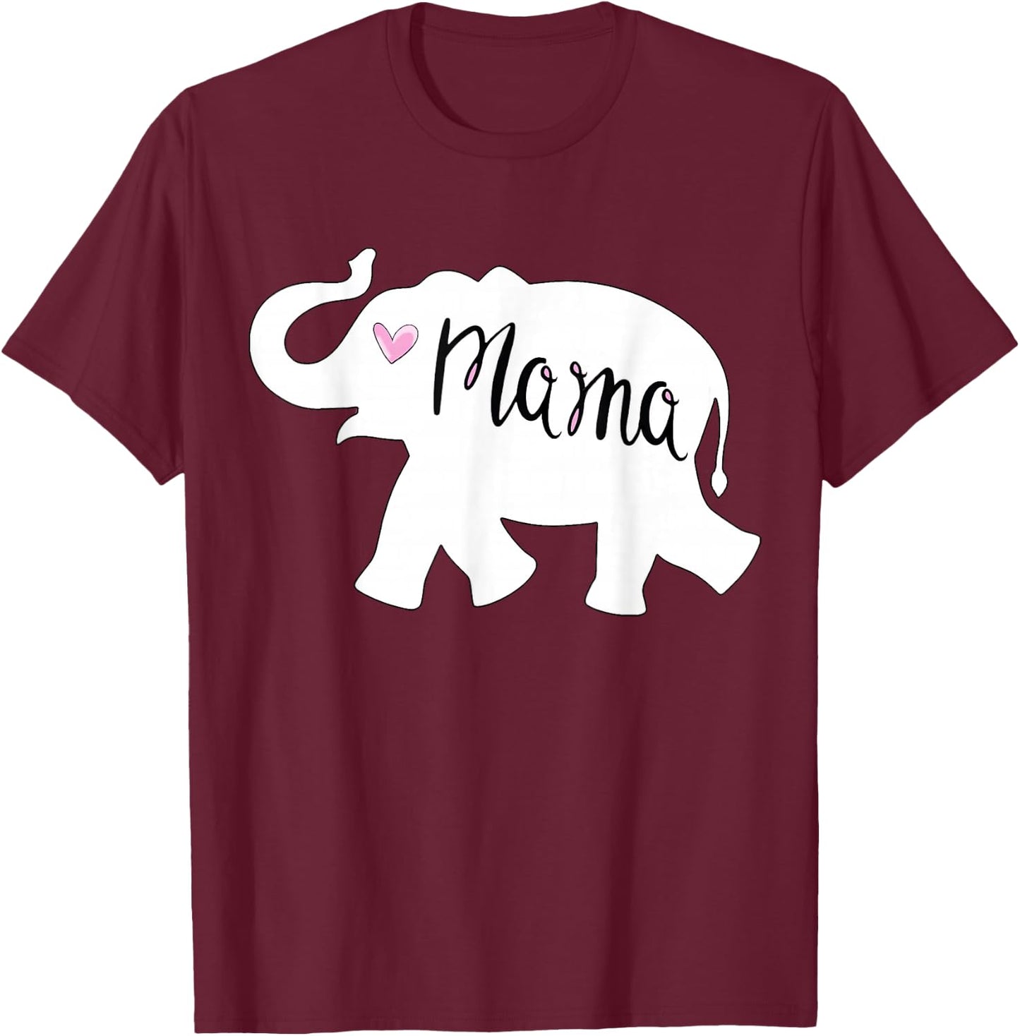 Mama Africa Elephant Mother : Cute for Mom T-Shirt - T-Shirt | Maroon