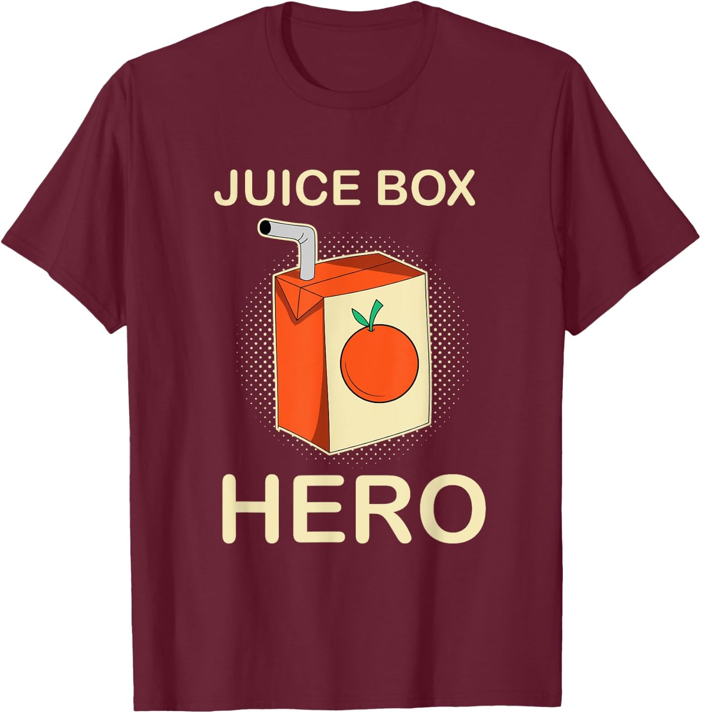 Juice Box Hero Diabetes Awareness Month T-Shirt - T-Shirt | Maroon