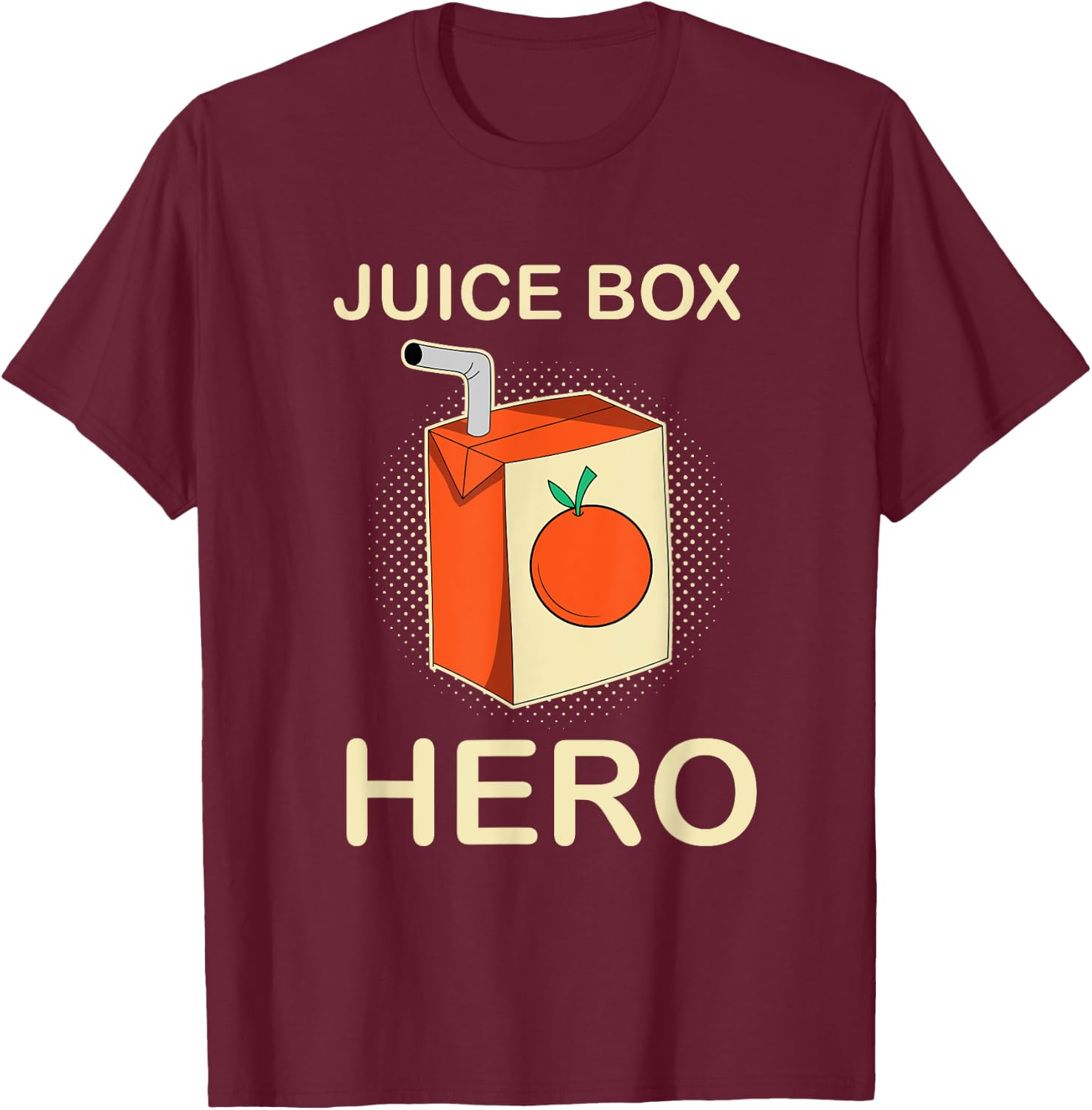 Juice Box Hero Diabetes Awareness Month T-Shirt - T-Shirt | Maroon