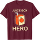 Juice Box Hero Diabetes Awareness Month T-Shirt - T-Shirt | Maroon