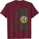 Cheer Mom | Green Yellow White | Gold | Leopard Print T-Shirt - T-Shirt | Maroon
