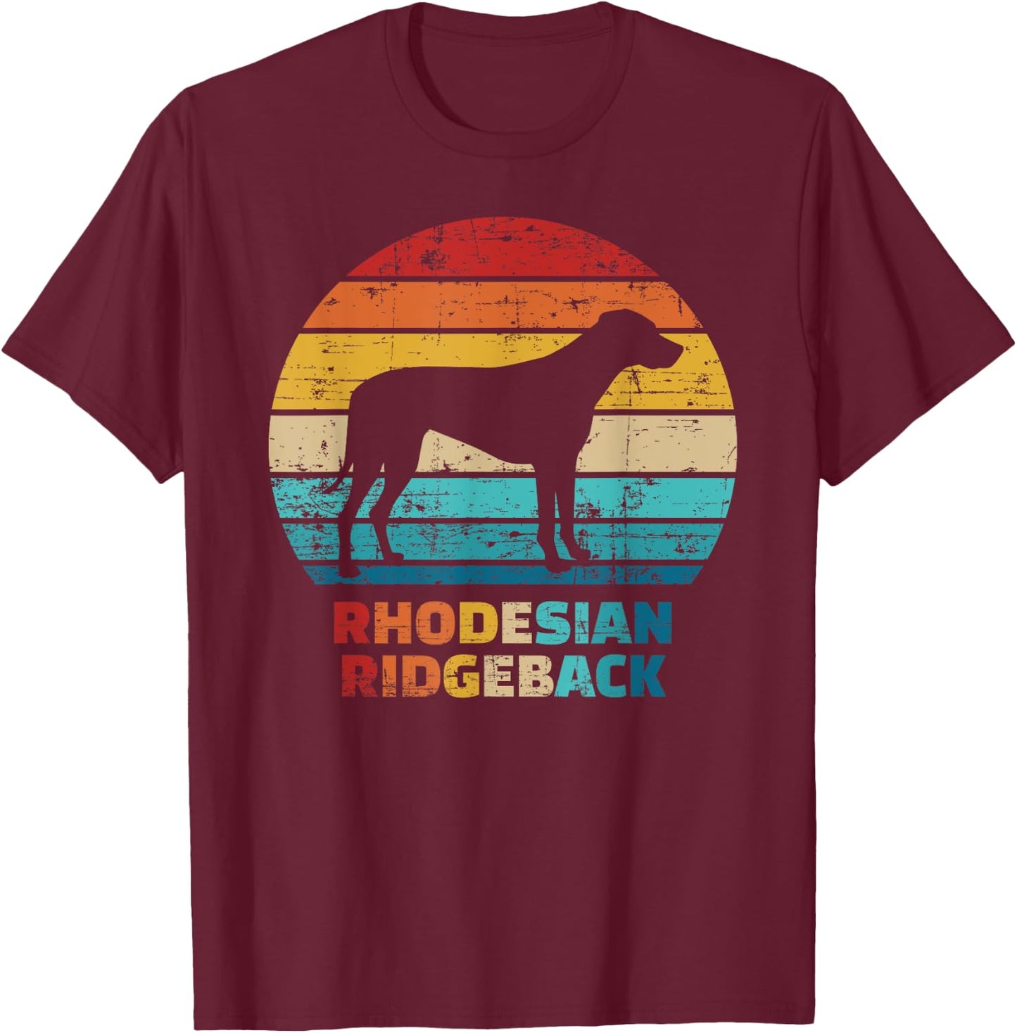 Rhodesian Ridgeback vintage T-Shirt - T-Shirt | Maroon