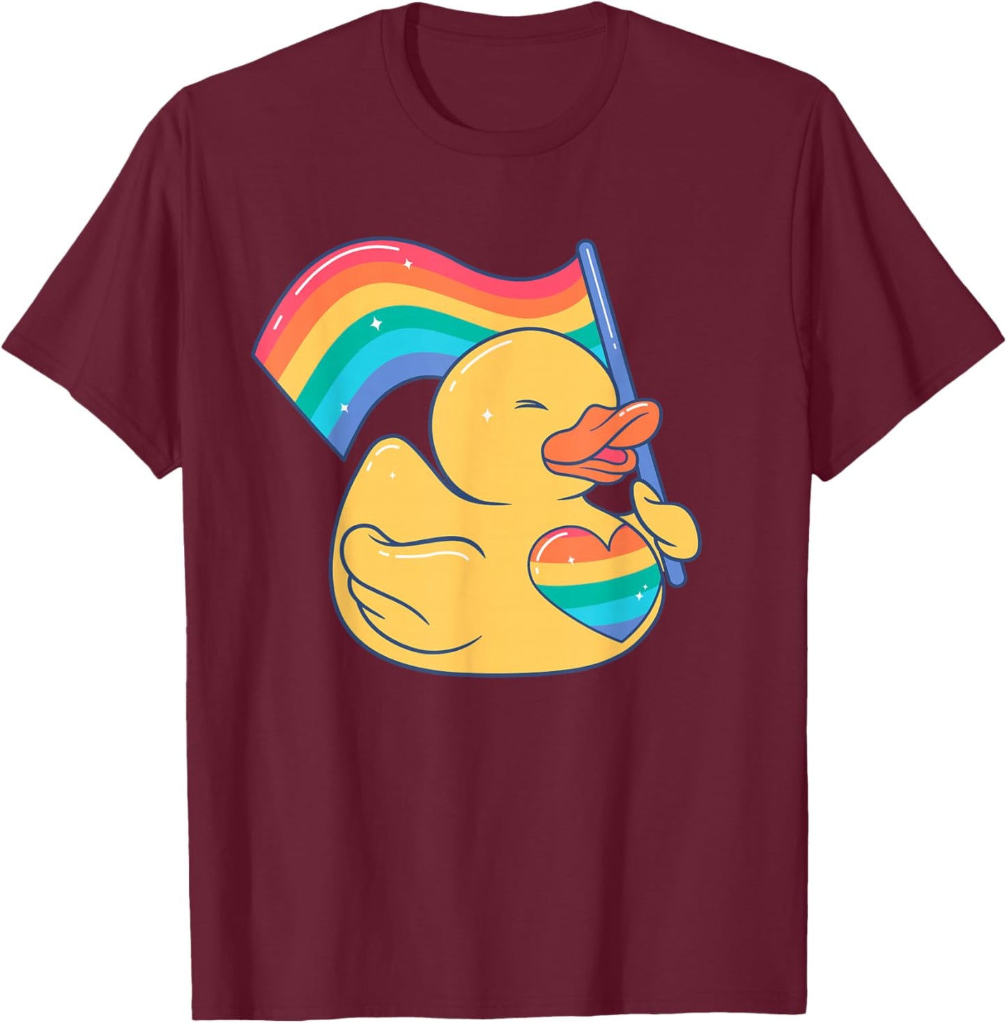 LGBT schwul lesbian gay CSD Pride Regenbogenfahne LGBTQ T-Shirt - T-Shirt | Maroon
