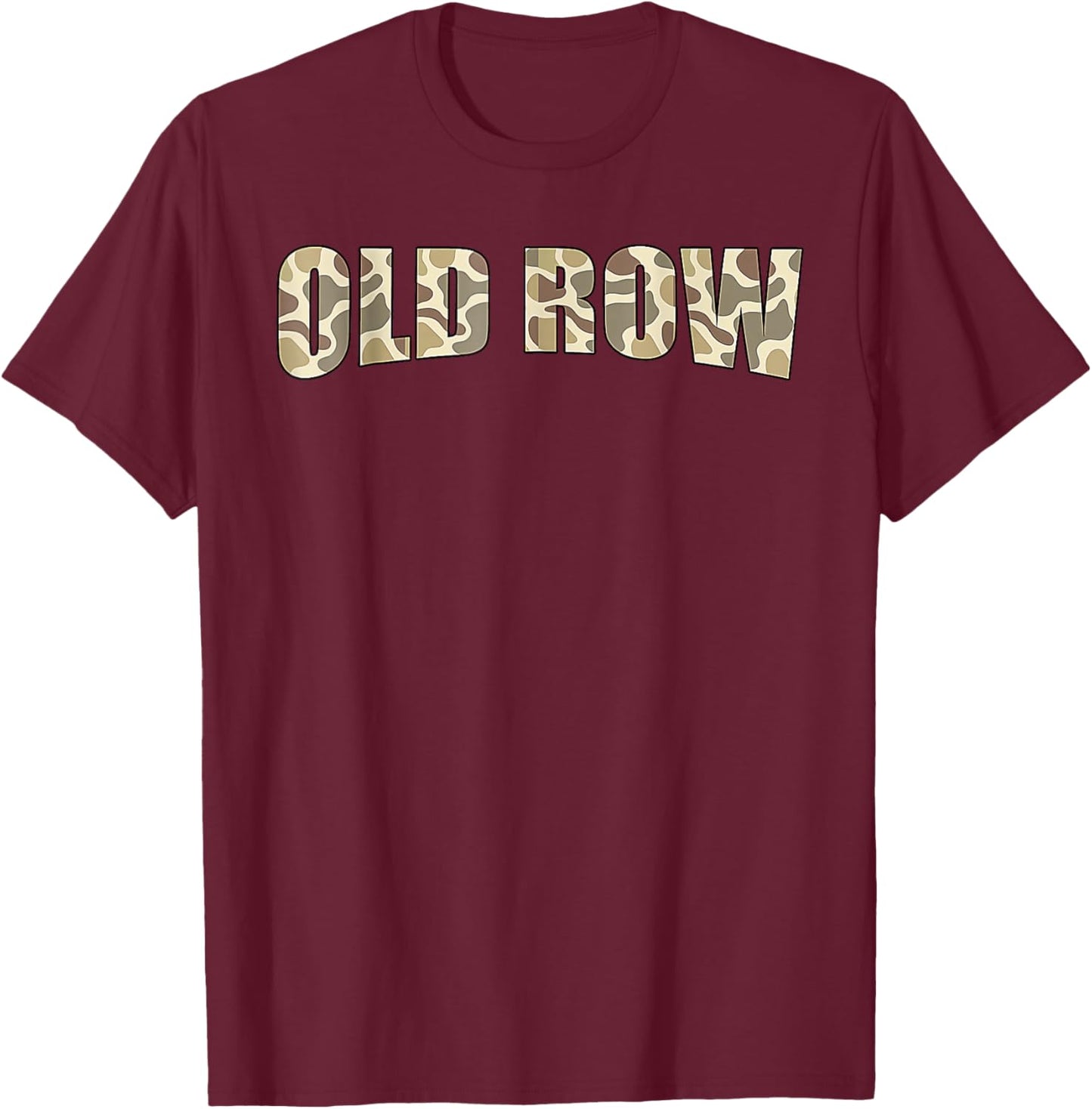 Retro Old Camo Row Funny Women Men Kids T-Shirt - T-Shirt | Maroon
