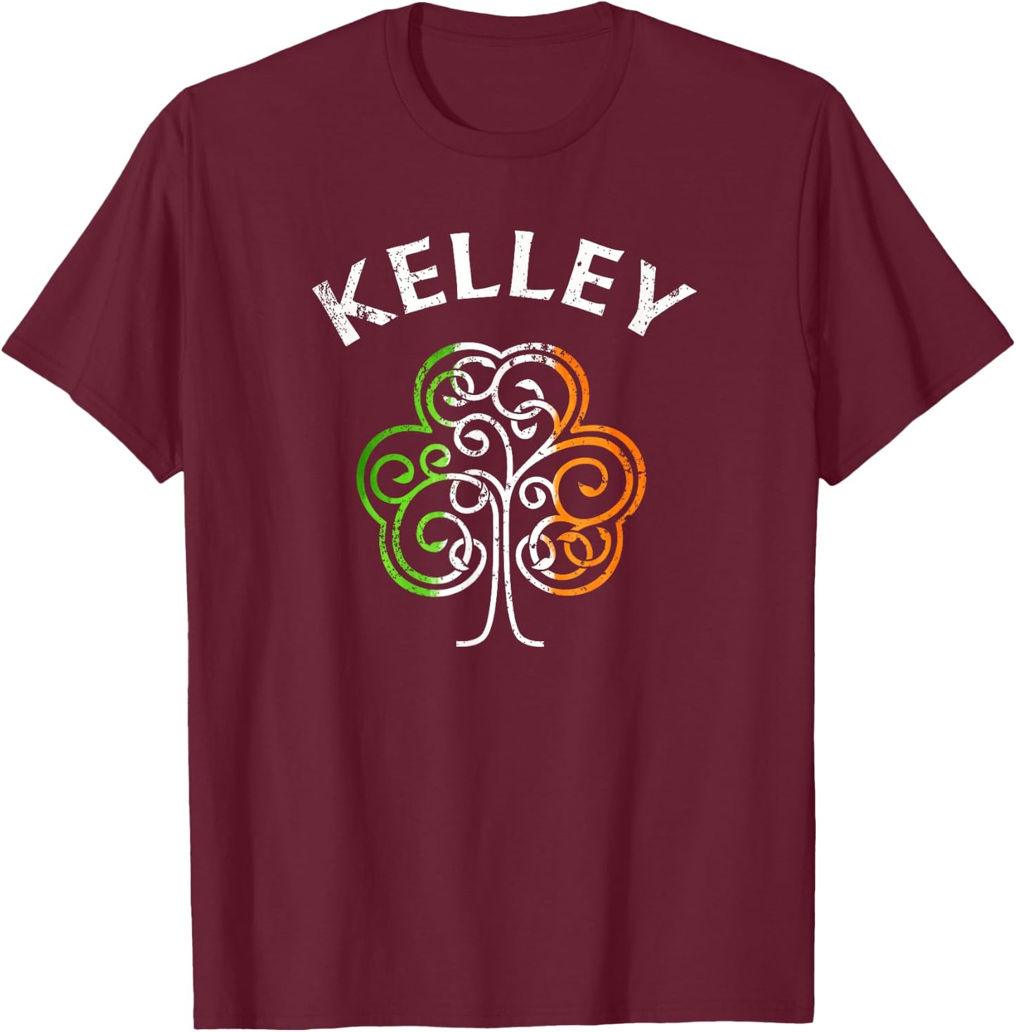 Kelley Irish Family Name T-Shirt - T-Shirt | Maroon