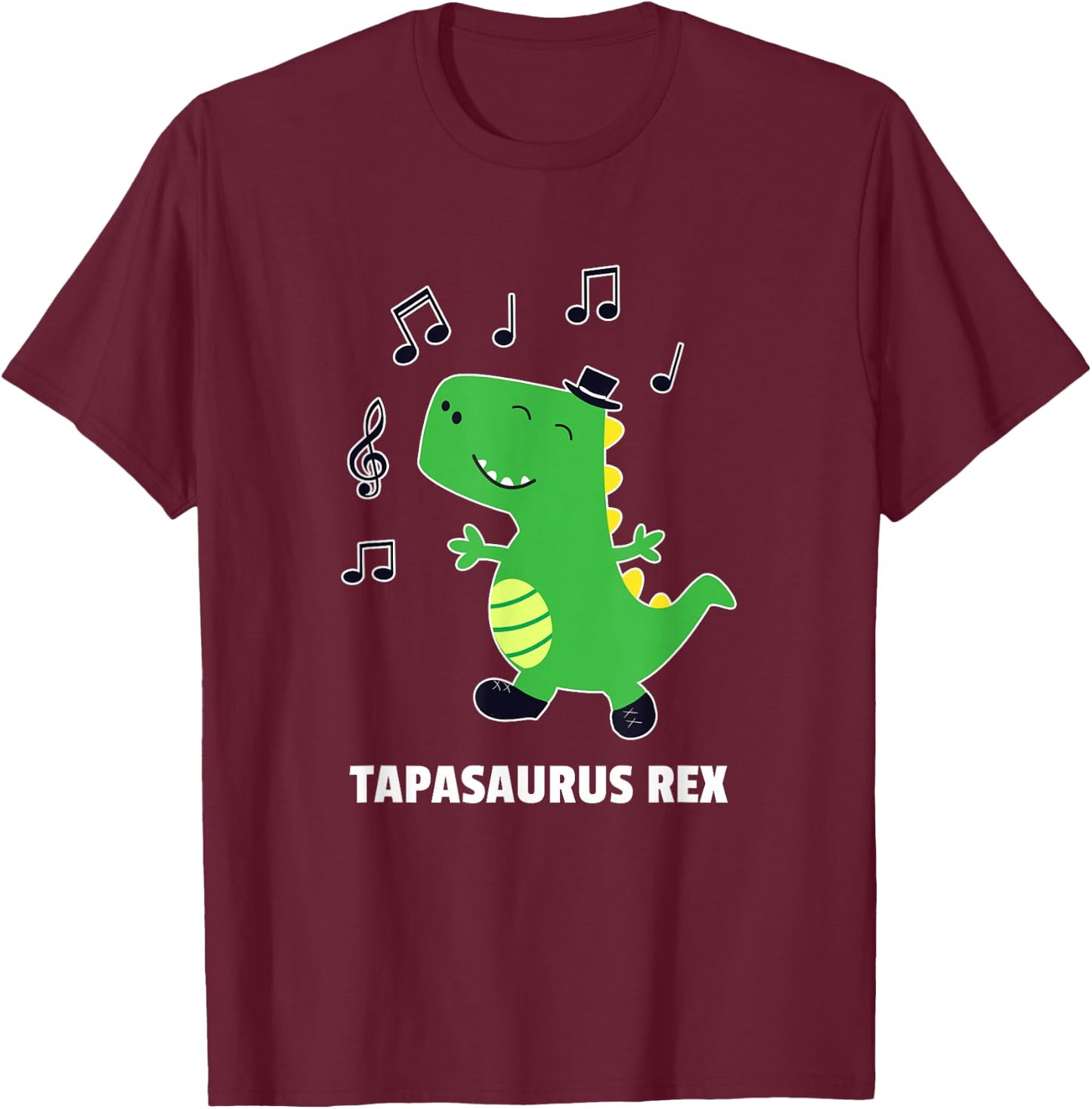 Tap Dance -Tapasaurus Rex-Dinosaur Recital Gift T-Shirt - T-Shirt | Maroon